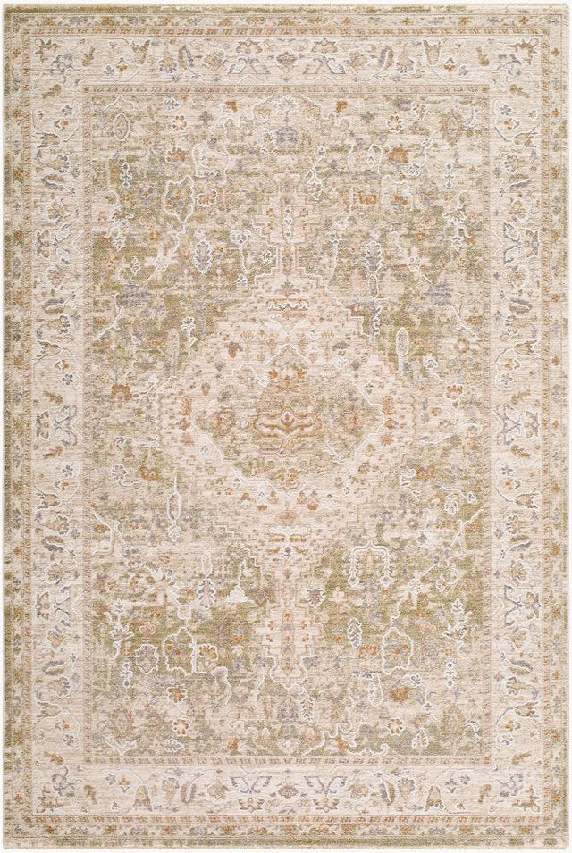 Surya Seclusion SCN-2300 Cream;Gray;Light Beige;Light Olive;Tan 5' x 7'5" Rug