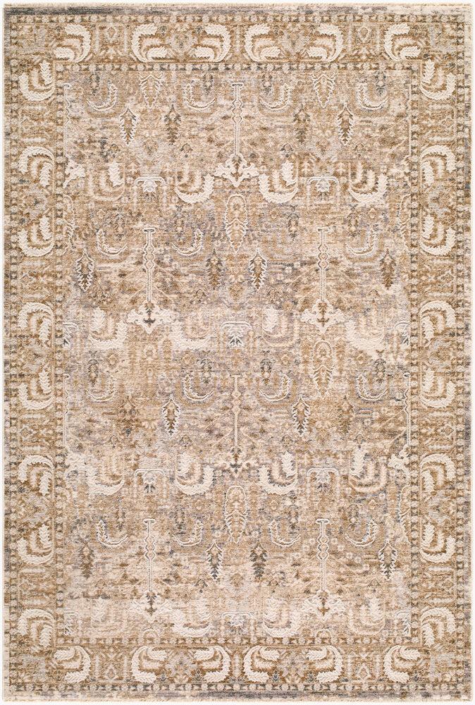 Surya Seclusion SCN-2303 Charcoal;Cream;Gray;Light Beige;Light Brown;Light Gray;Tan 6'7" x 9'6" Rug