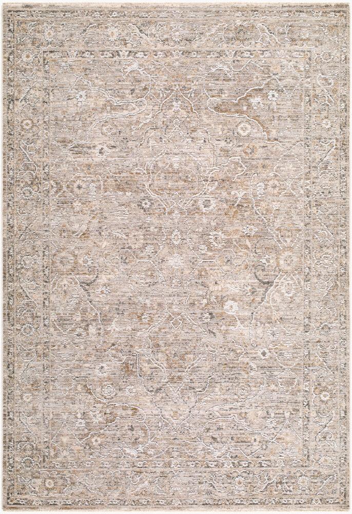Surya Seclusion SCN-2305 Charcoal;Cream;Gray;Light Beige;Light Brown;Light Gray;Tan 7'10" x 10'2" Rug