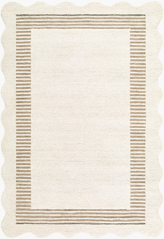 Livabliss Scalloped SCP-2307 3'6" x 5'6" Handmade Rug