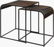 Livabliss Shayra SHAY-001 22"H x 20"W x 20"D; 20"H x 18"W x 18"D Accent Table