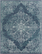 Surya Skagen SKG-2312 Dark Blue;Silver Gray;Teal;White 2' x 2'11" Rug