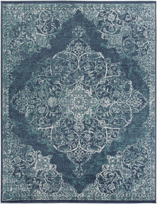 Surya Skagen SKG-2312 Dark Blue;Silver Gray;Teal;White 2' x 2'11" Rug