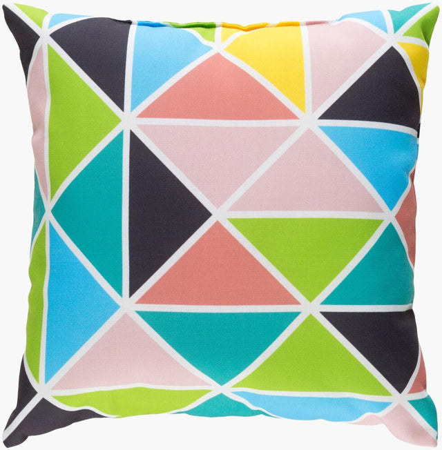 Surya Scandanavian SN-007 Aqua;Black;Dusty Coral;Dusty Pink;Emerald;Green;White;Yellow 20"L x 20"W Fabric