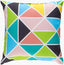 Surya Scandanavian SN-007 Aqua;Black;Dusty Coral;Dusty Pink;Emerald;Green;White;Yellow 22"L x 22"W Fabric