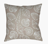 Surya Shells III SOL-033  18"L x 18"W Fabric