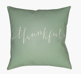 Surya Thankful THANK-004  18"L x 18"W Fabric