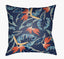 Surya Tropical TP-002 Aqua;Blue;Burnt Orange;Mustard;Navy 20"L x 20"W Fabric