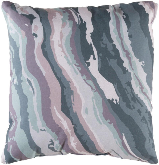 Surya Textures TX-010 Dark Green;Teal 22"L x 22"W Fabric