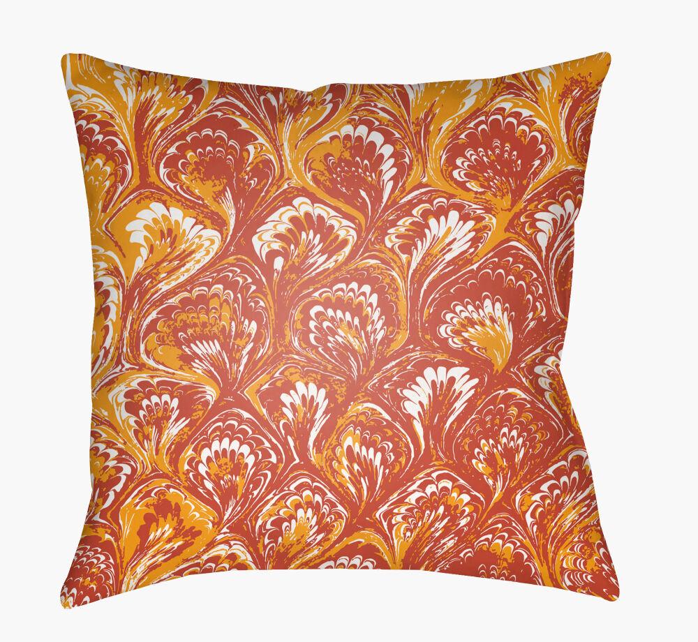 Surya Textures TX-027 Ice Blue;Orange;Red 20"L x 20"W Fabric