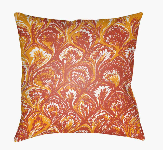 Surya Textures TX-027 Ice Blue;Orange;Red 20"L x 20"W Fabric
