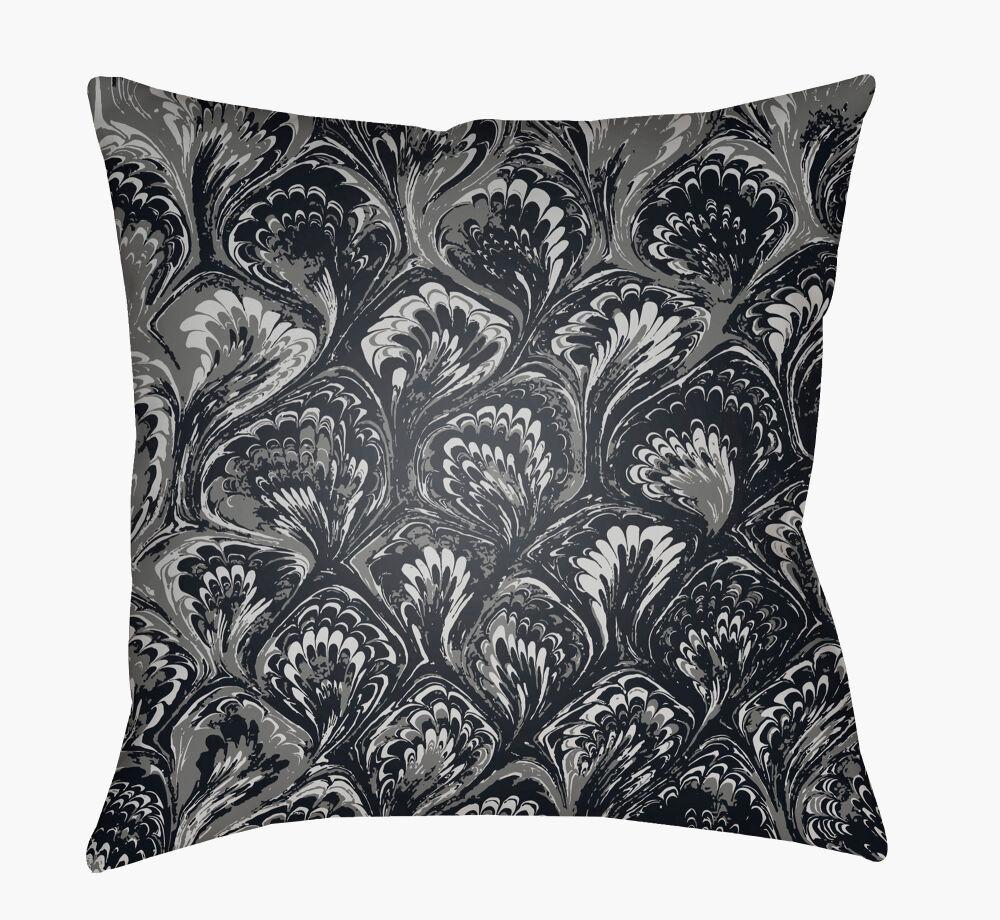 Surya Textures TX-029 Black;Blue;Pale Blue 18"L x 18"W Fabric