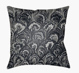 Surya Textures TX-029 Black;Blue;Pale Blue 18"L x 18"W Fabric