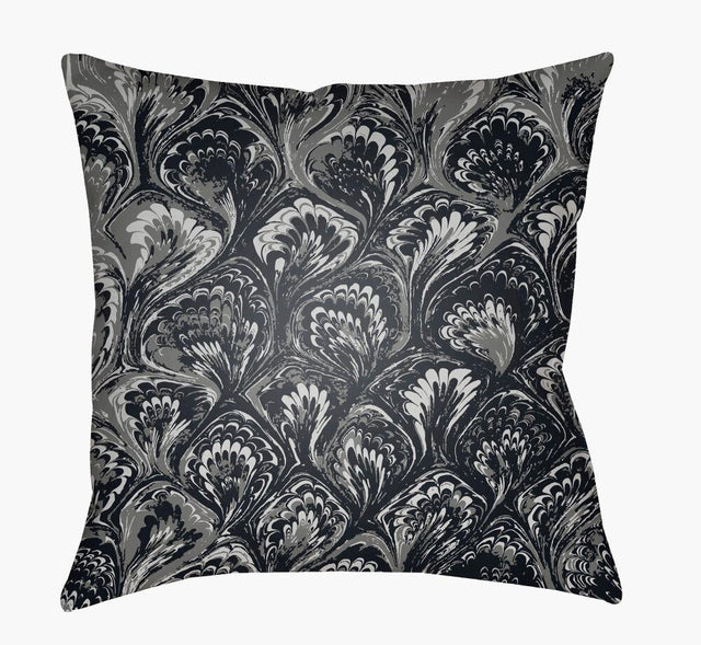 Surya Textures TX-029 Black;Blue;Pale Blue 18"L x 18"W Fabric