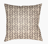 Surya Textures TX-043 Black;Cream;Slate 22"L x 22"W Fabric