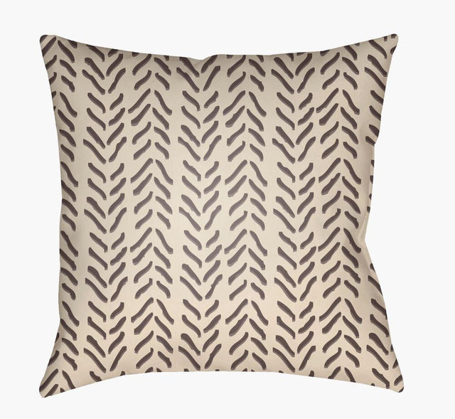 Surya Textures TX-043 Black;Cream;Slate 22"L x 22"W Fabric