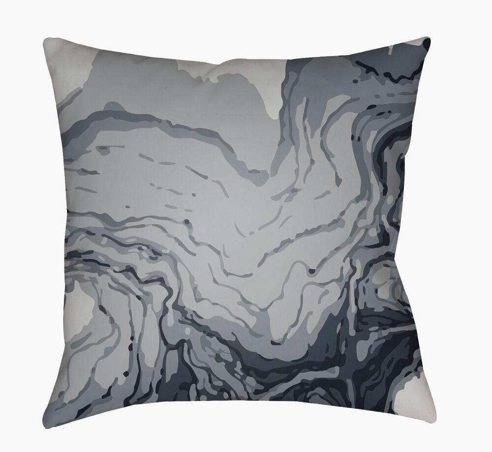 Surya Textures TX-063 Denim;Ink Blue;Medium Gray;Pale Blue 22"L x 22"W Fabric