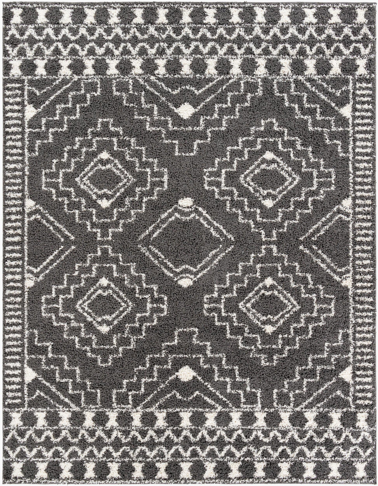Livabliss Taza Shag TZS-2337 5'3" x 7' Machine Woven Rug