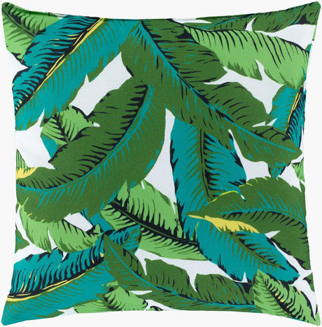 Surya Ulani UL-003 Black;Emerald;Grass Green;Ivory 20"L x 20"W Fabric