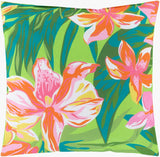 Surya Ulani UL-010 Emerald;Light Green;Orange;Pink 20"L x 20"W Fabric