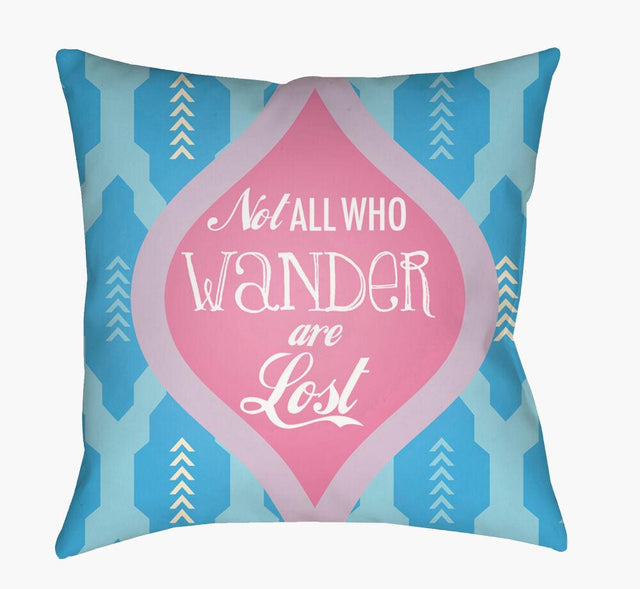 Surya Warhol WA-011 Aqua;Lavender;Light Blue;Lilac;Pink 20"L x 20"W Fabric