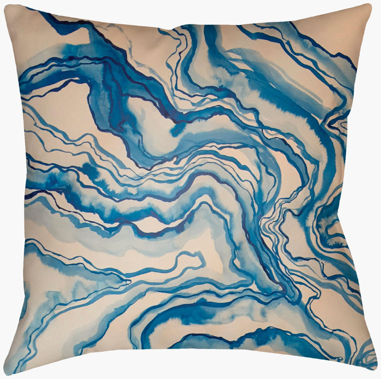 Livabliss Watercolor Marble WCM-001 16"L x 16"W Pillow