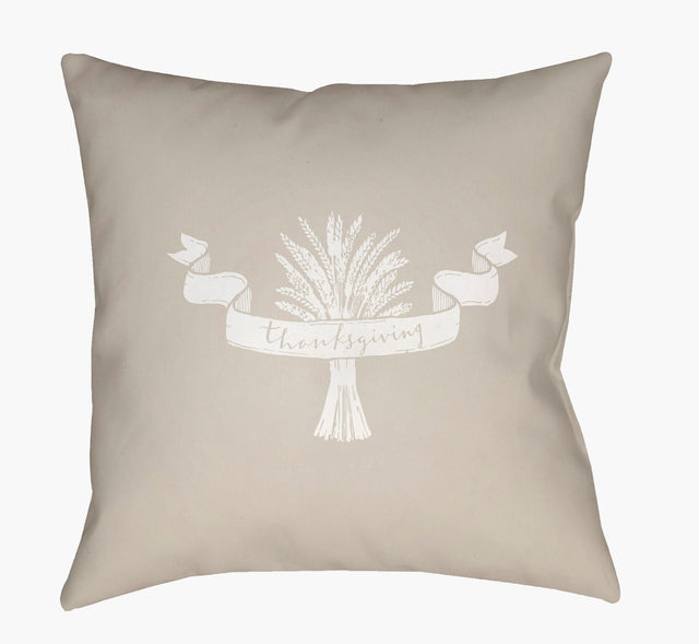 Livabliss Wheat WHEAT-003 18"L x 18"W Pillow