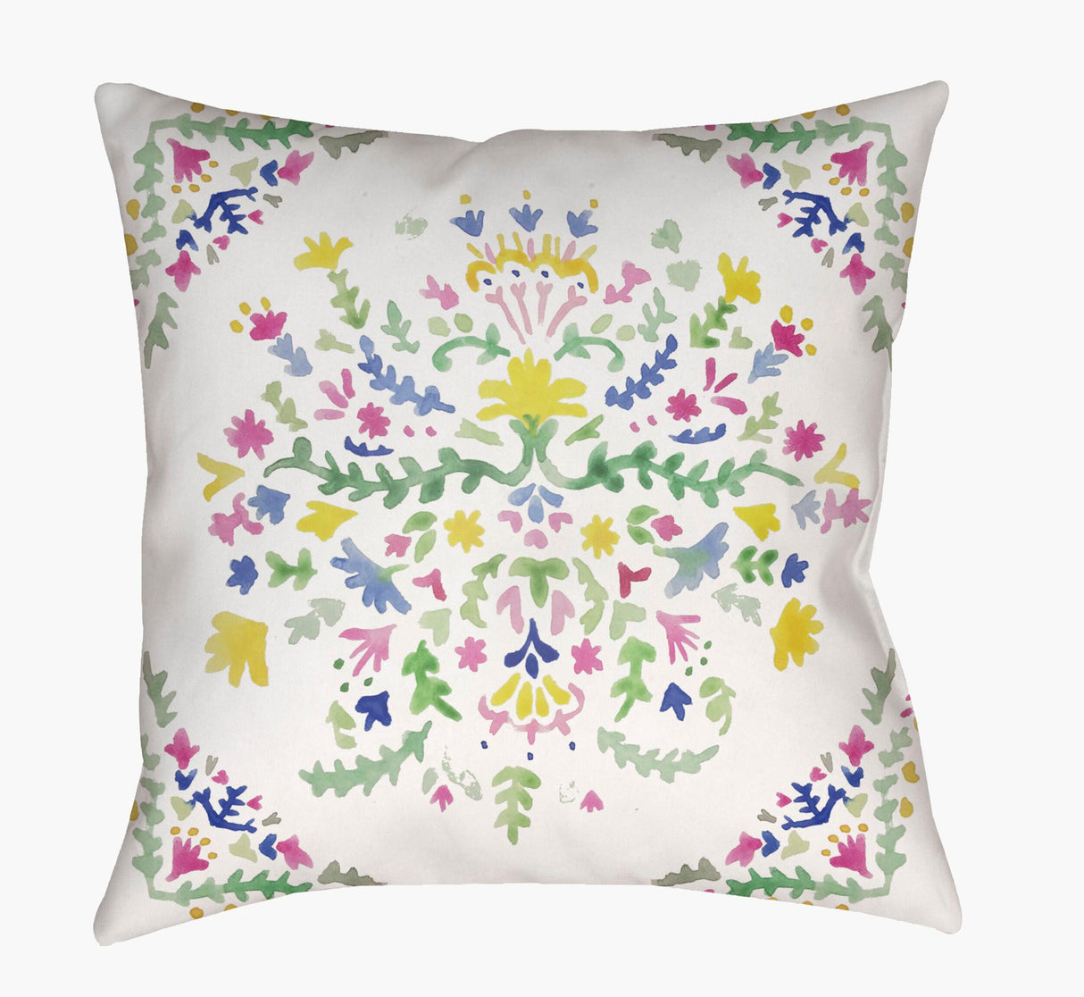 Livabliss Spanish Patchwork WMAYO-009 18"L x 18"W Pillow