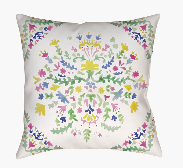 Livabliss Spanish Patchwork WMAYO-009 18"L x 18"W Pillow