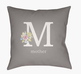 Livabliss Mother WMOM-012 18"L x 18"W Pillow