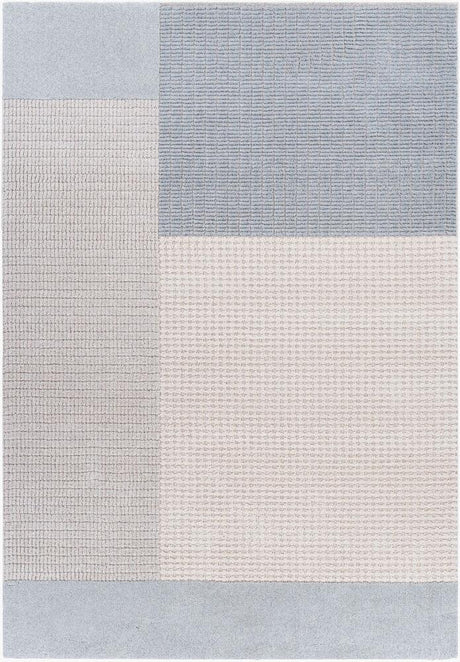 Surya Flux XUF-1005 Denim;Light Beige;Slate;Taupe 2' x 2'11" Rug