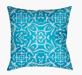 Surya Yindi YN-001 Aqua;Blue;Ice Blue;Light Blue 22"L x 22"W Fabric
