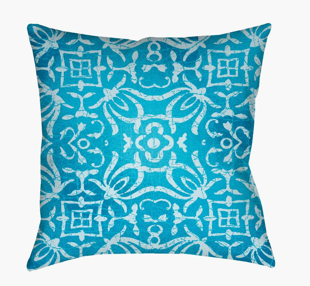 Surya Yindi YN-001 Aqua;Blue;Ice Blue;Light Blue 20"L x 20"W Fabric