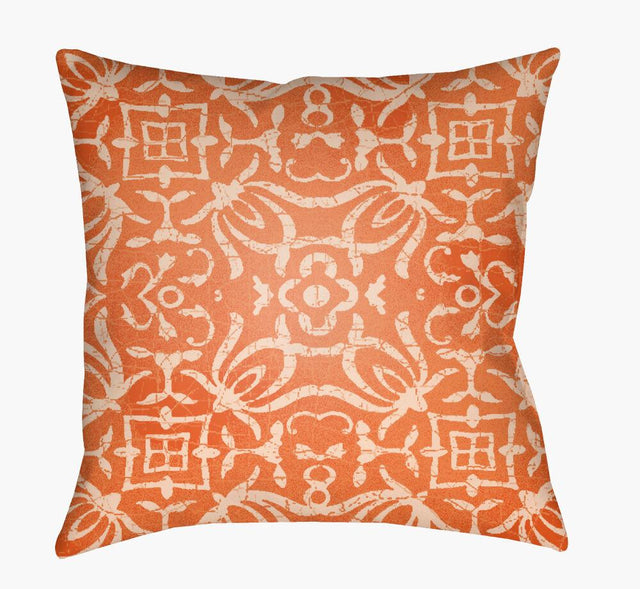 Surya Yindi YN-005 Orange;Pale Pink;Peach 18"L x 18"W Fabric