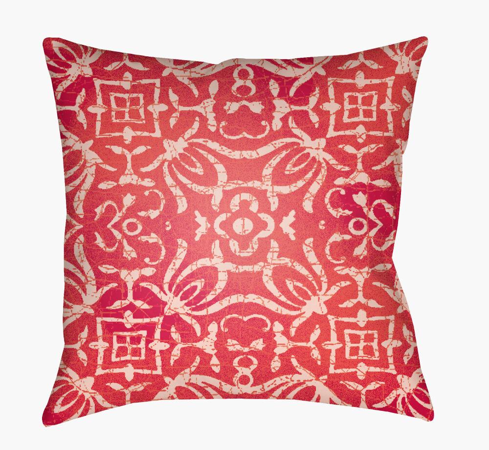 Surya Yindi YN-006 Blush;Coral;Dusty Coral;Dusty Pink;Red 22"L x 22"W Fabric