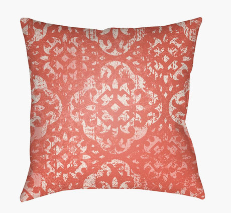 Surya Yindi YN-015 Coral;Light Pink;Peach;White 18"L x 18"W Fabric