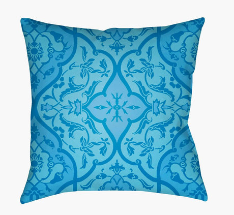 Surya Yindi YN-023 Aqua;Blue;Light Blue 18"L x 18"W Fabric