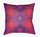 Surya Yindi YN-029 Magenta;Medium Purple;Pink 18"L x 18"W Fabric