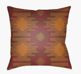 Surya Yindi YN-030 Brown;Burnt Orange;Rust 18"L x 18"W Fabric
