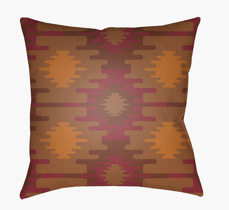 Surya Yindi YN-030 Brown;Burnt Orange;Rust 22"L x 22"W Fabric