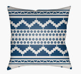 Surya Yindi YN-031 Dark Blue;White 18"L x 18"W Fabric