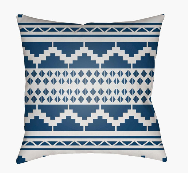 Surya Yindi YN-031 Dark Blue;White 20"L x 20"W Fabric