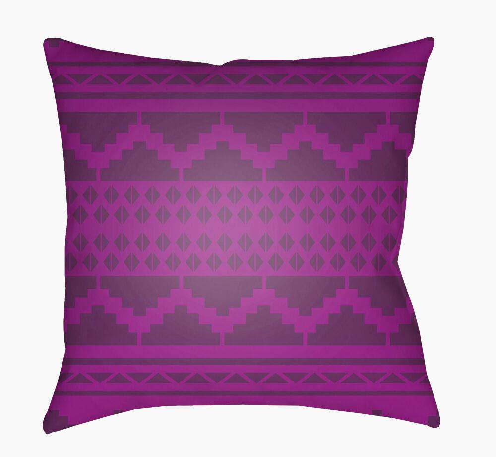 Surya Yindi YN-033 Magenta;Plum 22"L x 22"W Fabric