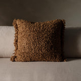 Jaipur Living Angora Nisha Brown 26" x 26" Throw