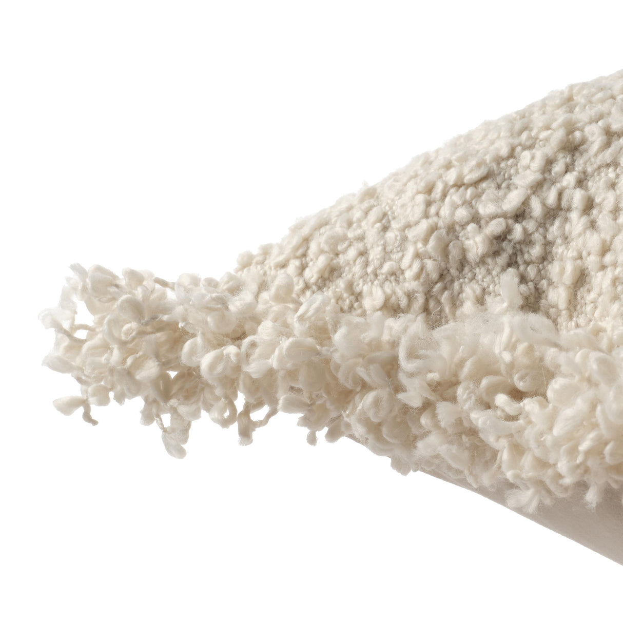 Jaipur Living Angora Nisha Cream 26" x 26" Throw