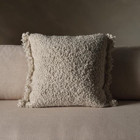 Jaipur Living Angora Nisha Cream 26" x 26" Throw