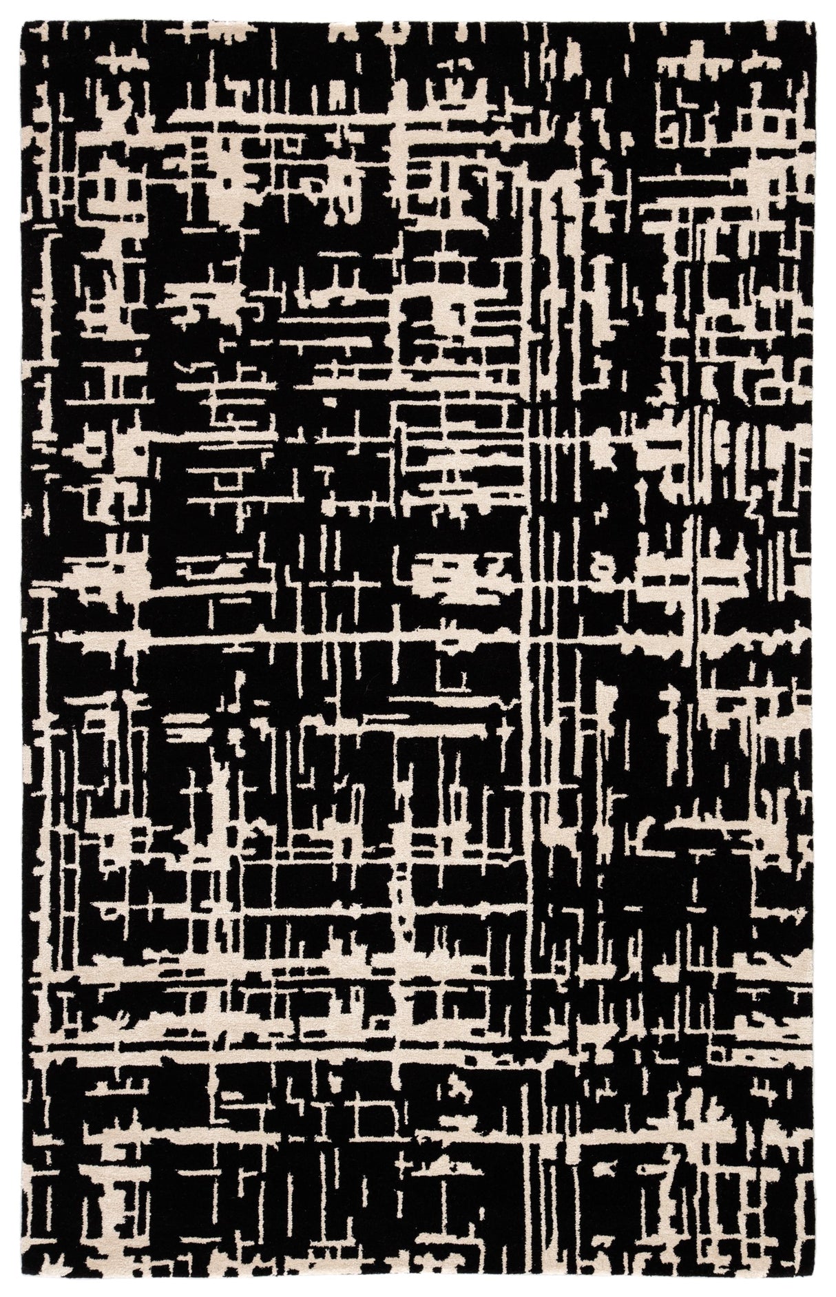 Jaipur Living Clayton Pals Stripes Black / Cream 10' x 14' Rug