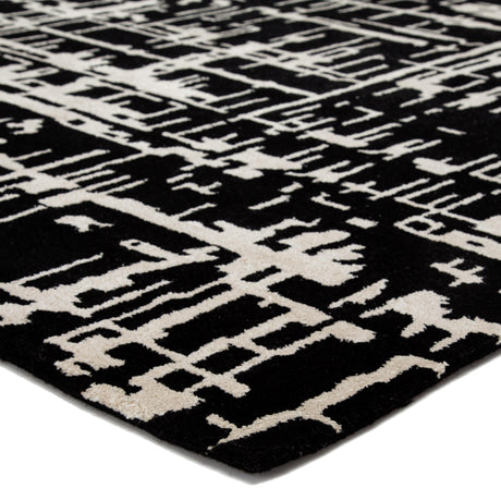 Jaipur Living Clayton Pals Stripes Black / Cream 10' x 14' Rug