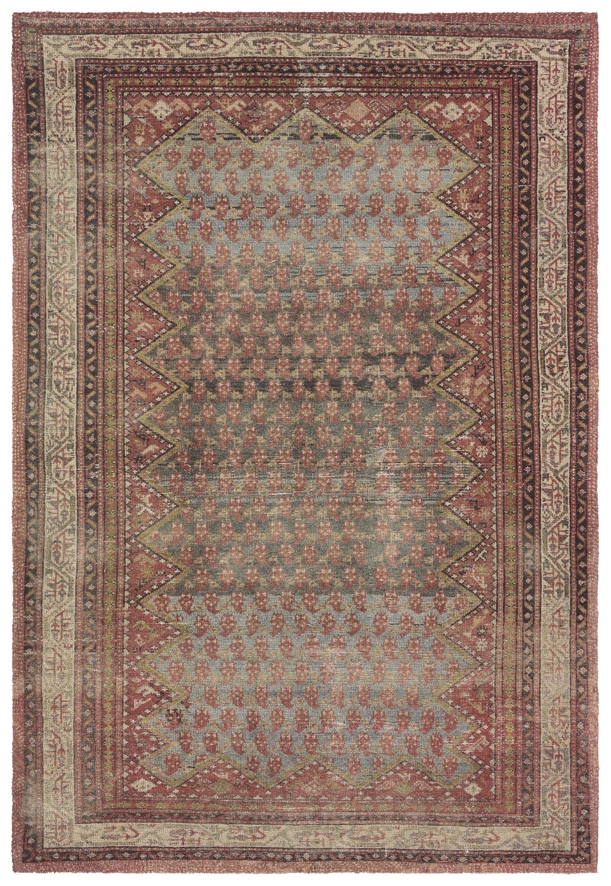 Jaipur Living Amata By House Sprucing Stellina Red / Blue 7'9"x9'9" Rug