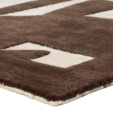 Jaipur Living Anthem Noverre Geometric Brown / Cream 10' x 14' Rug